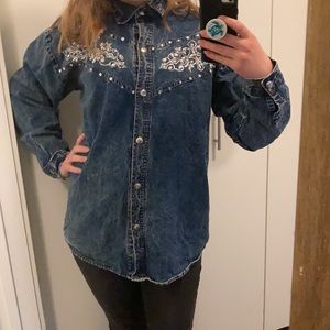 Vintage Traditional Value button up denim shirt